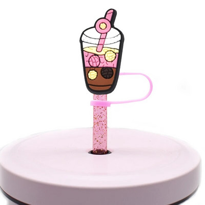 1 ΤΕΜ Ψάθινο καπάκι μεξικάνικο φαγητό από PVC Cafecito Y Chisme Conchas Ψάθινο κάλυμμα σιλικόνης για διακόσμηση γούρι για ποτό