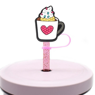 1 ΤΕΜ Ψάθινο καπάκι μεξικάνικο φαγητό από PVC Cafecito Y Chisme Conchas Ψάθινο κάλυμμα σιλικόνης για διακόσμηση γούρι για ποτό