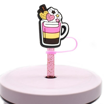 1 ΤΕΜ Ψάθινο καπάκι μεξικάνικο φαγητό από PVC Cafecito Y Chisme Conchas Ψάθινο κάλυμμα σιλικόνης για διακόσμηση γούρι για ποτό