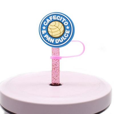 1 ΤΕΜ Ψάθινο καπάκι μεξικάνικο φαγητό από PVC Cafecito Y Chisme Conchas Ψάθινο κάλυμμα σιλικόνης για διακόσμηση γούρι για ποτό