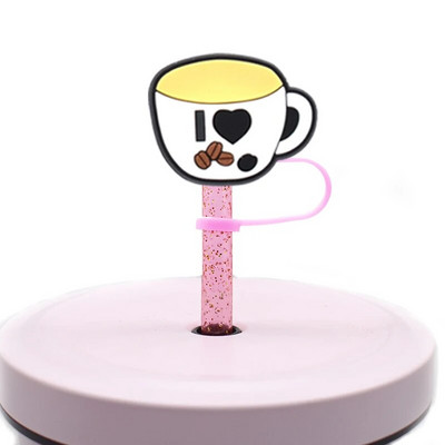 1 ΤΕΜ Ψάθινο καπάκι μεξικάνικο φαγητό από PVC Cafecito Y Chisme Conchas Ψάθινο κάλυμμα σιλικόνης για διακόσμηση γούρι για ποτό