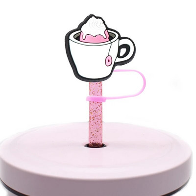 1 ΤΕΜ Ψάθινο καπάκι μεξικάνικο φαγητό από PVC Cafecito Y Chisme Conchas Ψάθινο κάλυμμα σιλικόνης για διακόσμηση γούρι για ποτό