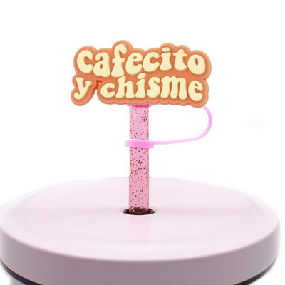 1 ΤΕΜ Ψάθινο καπάκι μεξικάνικο φαγητό από PVC Cafecito Y Chisme Conchas Ψάθινο κάλυμμα σιλικόνης για διακόσμηση γούρι για ποτό