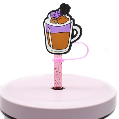 1 ΤΕΜ Ψάθινο καπάκι μεξικάνικο φαγητό από PVC Cafecito Y Chisme Conchas Ψάθινο κάλυμμα σιλικόνης για διακόσμηση γούρι για ποτό