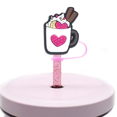 1 ΤΕΜ Ψάθινο καπάκι μεξικάνικο φαγητό από PVC Cafecito Y Chisme Conchas Ψάθινο κάλυμμα σιλικόνης για διακόσμηση γούρι για ποτό