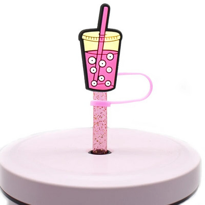 1 ΤΕΜ Ψάθινο καπάκι μεξικάνικο φαγητό από PVC Cafecito Y Chisme Conchas Ψάθινο κάλυμμα σιλικόνης για διακόσμηση γούρι για ποτό