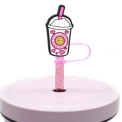 1 ΤΕΜ Ψάθινο καπάκι μεξικάνικο φαγητό από PVC Cafecito Y Chisme Conchas Ψάθινο κάλυμμα σιλικόνης για διακόσμηση γούρι για ποτό