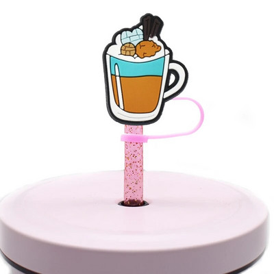 1 ΤΕΜ Ψάθινο καπάκι μεξικάνικο φαγητό από PVC Cafecito Y Chisme Conchas Ψάθινο κάλυμμα σιλικόνης για διακόσμηση γούρι για ποτό