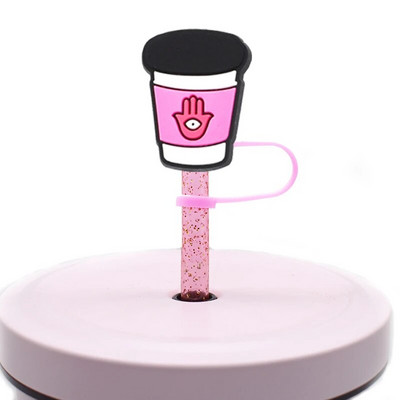 1 ΤΕΜ Ψάθινο καπάκι μεξικάνικο φαγητό από PVC Cafecito Y Chisme Conchas Ψάθινο κάλυμμα σιλικόνης για διακόσμηση γούρι για ποτό