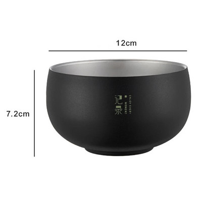 Ramen Bowl Tablewar Комплект от неръждаема стомана Двуслойна топлоизолация в японски стил Кухненски прибори с голям капацитет