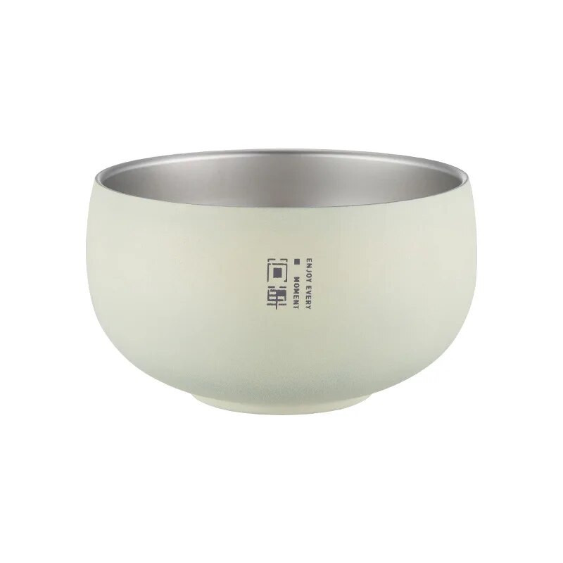 Ramen Bowl asztali készlet, rozsdamentes acél, japán stílusú, kétrétegű hőszigetelő, nagy kapacitású konyhai étkészlet