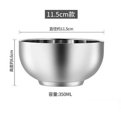 304 удебелени купи от неръждаема стомана, против изгаряне, купа за рамен, голям капацитет, супа, контейнери за храна, кухненски съдове и прибори за дома