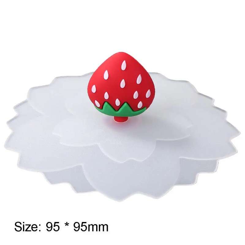 Csészehuzat Aranyos szilikon csésze fedő magas hőmérsékletnek ellenálló, lezárt csészék Fedők teásbögre csészék Szívótömítés kupak átmérő10