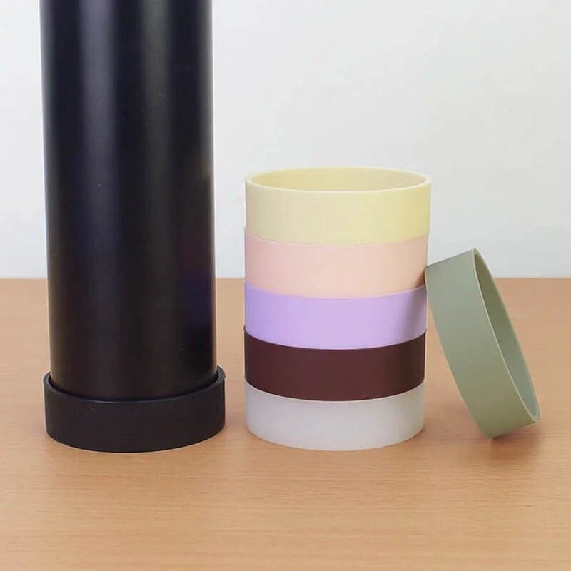 Univerzális vizes palack szilikon hüvelyes csúszásmentes, leejtés- és forrázásálló termosz termosz hüvely átmérője 5,5-7,5 cm