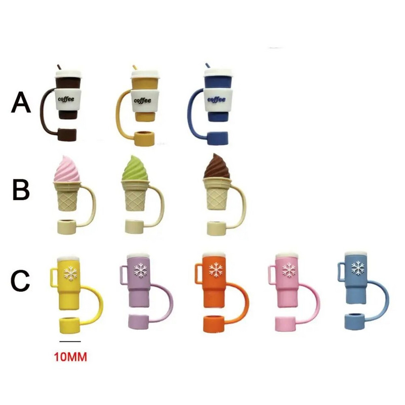 Alkalmas Stanley Cup szalmadugós 10 mm-es szalmakupakos rajzfilm dekoratív játékokhoz