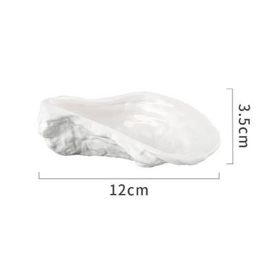 Керамична чиния за подправки с неправилна форма Едноцветни прибори за хранене Чинии за вечеря Обикновен ресторант Съд за супа Ястие за подправки Ястие за подправки