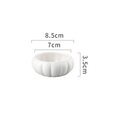 Керамична чиния за подправки с неправилна форма Едноцветни прибори за хранене Чинии за вечеря Обикновен ресторант Съд за супа Ястие за подправки Ястие за подправки