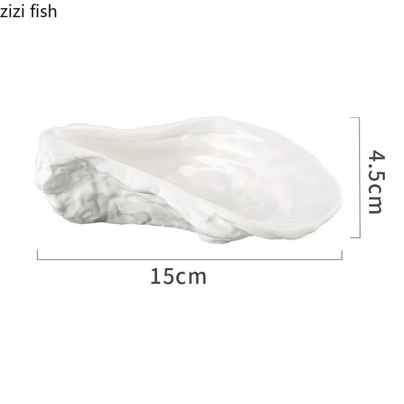 Szabálytalan alakú kerámia fűszeres tányér egyszínű evőeszközök vacsoratányérok Egyszerű étterem levesestál Fűszertál Fűszertál