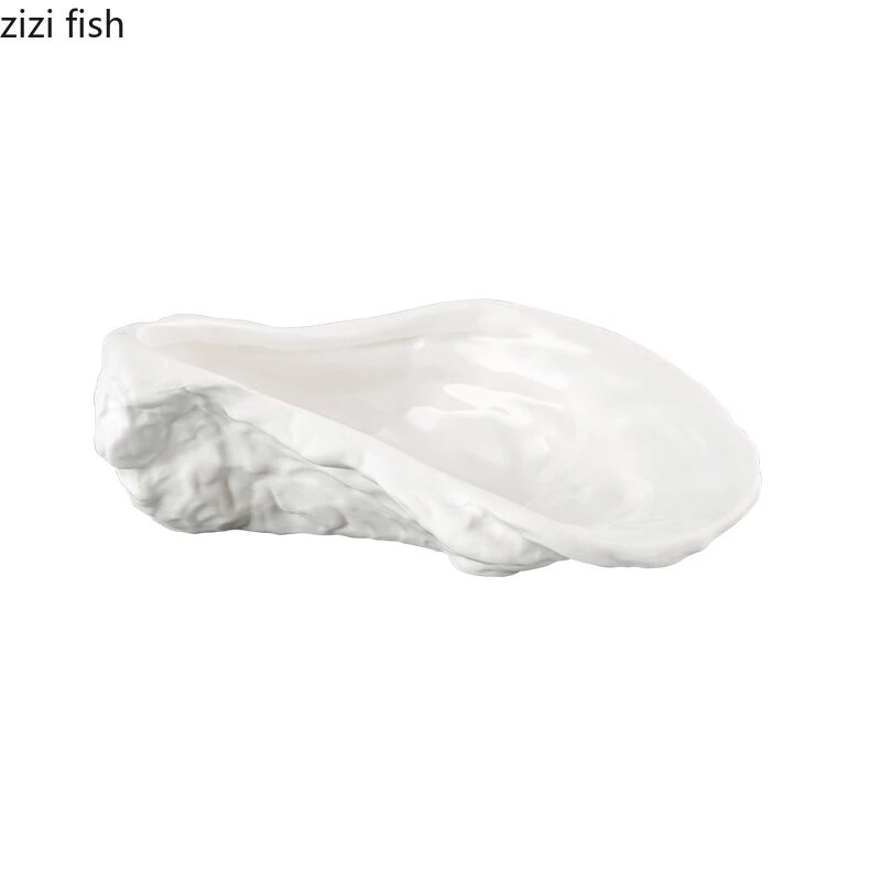 Szabálytalan alakú kerámia fűszeres tányér egyszínű evőeszközök vacsoratányérok Egyszerű étterem levesestál Fűszertál Fűszertál