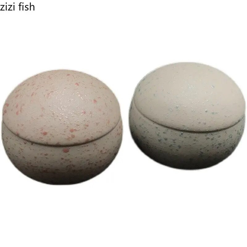 Kerámia tál fedővel Étterem Kőmintás Vastag Levesestál Desszerttál Párolt tojásos tálak Uzsonnás tálak Háztartási étkészletek