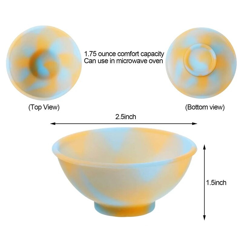 7 darabos szett szilikon tálak, sokszínű újrafelhasználható edény, snack fűszeres tál szószhoz, dióhoz cukorka gyümölcs előétel