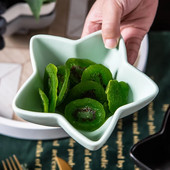 Creative Solid Color Star Ceramic Bowl Χαριτωμένο παιδικό σερβίτσιο Σαλάτα Πιάτο φρούτων Εστιατόριο Πιάτα Μαγειρικής Σκεύη κουζίνας