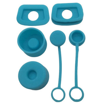 6db vizespalack szalmafedeles kupak szivárgásgátló újrahasználható szilikon szalmakupak dugó Mosható porálló vizes palack tartozékok