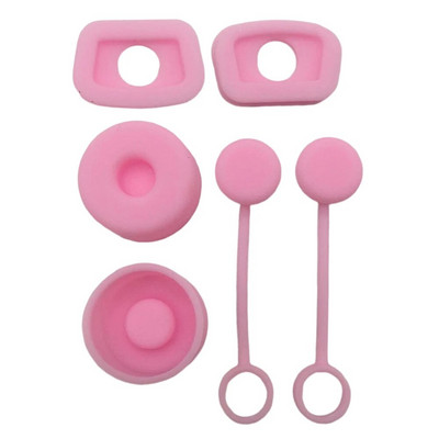 6db vizespalack szalmafedeles kupak szivárgásgátló újrahasználható szilikon szalmakupak dugó Mosható porálló vizes palack tartozékok