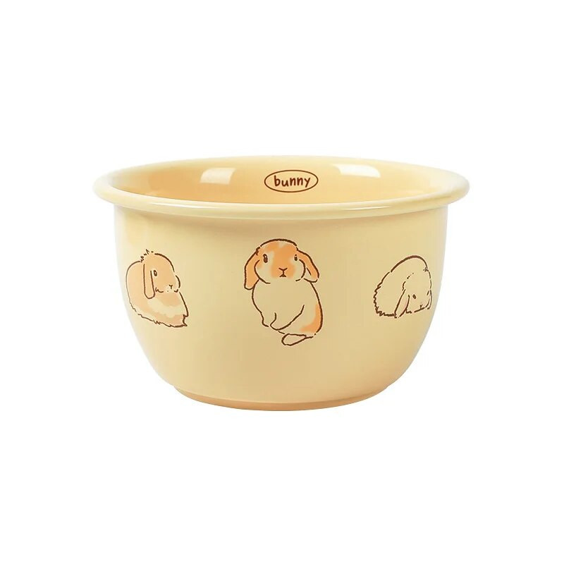 Eredeti nyúl rajzfilm koreai stílusú 2023 új étkészlet háztartási tésztatál kerámia rizstál levestál tál nagykereskedés