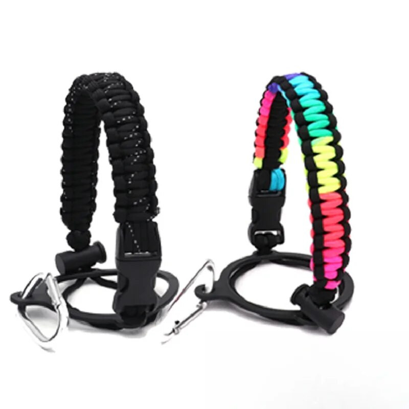 Vizes palacktartó pánttal, széles szájú palackokhoz illeszkedik Paracord csésze fogantyú Tartós hordozó biztonságos kiegészítők a Hy-dro Flaskhoz