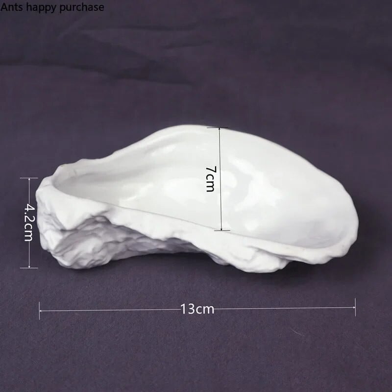 Szabálytalan kerámia tányér Osztriga alakú vacsora tányér Desszert tányérok Gyümölcs uzsonnatálca Dekoratív tányérok Fűszertálak Fűszerételek