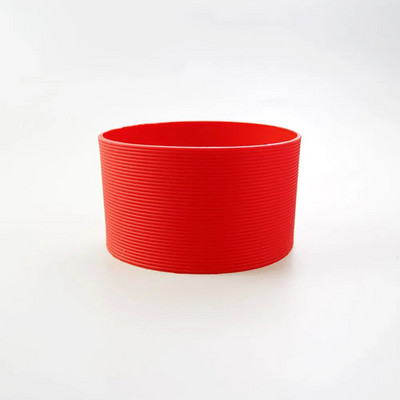 16 szín 8,5 cm-es szilikon csésze fedőcsíkok csúszásmentes melegítés üvegpohár hüvelyhez 85 mm-es szigetelt vizes palack csésze hüvely