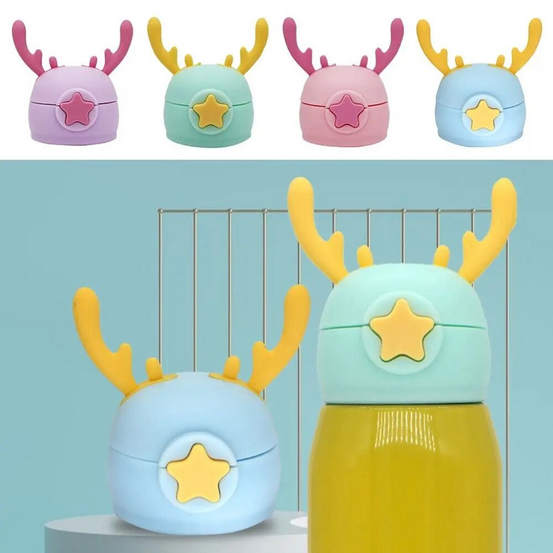 Újrafelhasználható gyermekpohár fedél univerzális bögrefedél vizespalack szilikon pohár fedeleinek cseréje szalmával