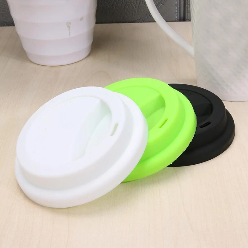 9 cm-es újrafelhasználható szilikon sztreccs fedők szigetelő porálló fedél bögrékhez kerámia kávés tea ivópohár univerzális lezáró fedők