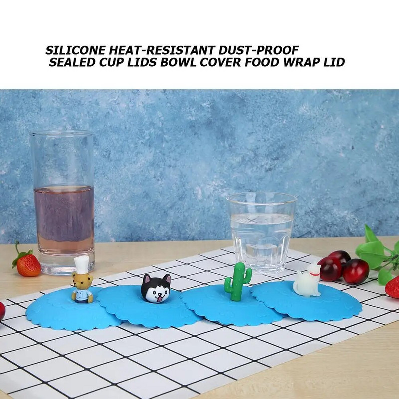 Szilikon hőálló porálló, lezárt csészefedelek