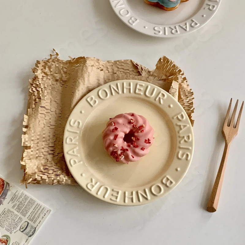 Kerámia tányér Egyszerű, egyszínű vacsoratányérok Klasszikus stílusú tányérok Steak tészta sütemény Desszert Gyümölcs-zöldség saláta étkészlet