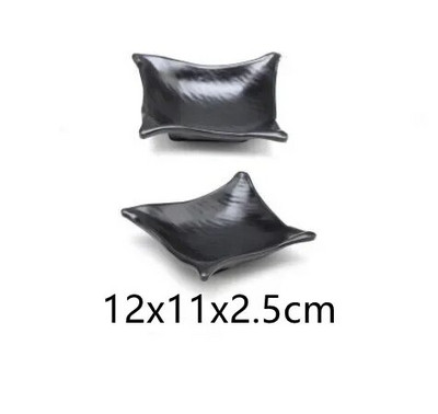 1бр черен меламин суши бар снек прибори барбекю бюфет ястие вино суши поднос с плодове кухненски консумативи