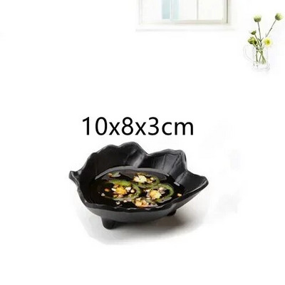 1бр черен меламин суши бар снек прибори барбекю бюфет ястие вино суши поднос с плодове кухненски консумативи