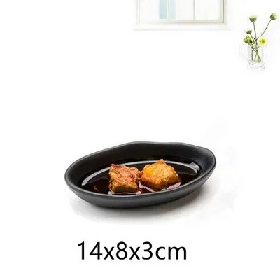 1бр черен меламин суши бар снек прибори барбекю бюфет ястие вино суши поднос с плодове кухненски консумативи