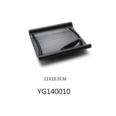 1бр черен меламин суши бар снек прибори барбекю бюфет ястие вино суши поднос с плодове кухненски консумативи