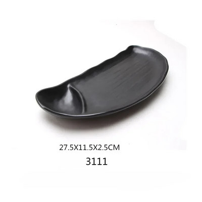 1бр черен меламин суши бар снек прибори барбекю бюфет ястие вино суши поднос с плодове кухненски консумативи