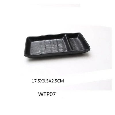 1бр черен меламин суши бар снек прибори барбекю бюфет ястие вино суши поднос с плодове кухненски консумативи