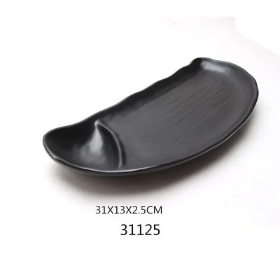 1бр черен меламин суши бар снек прибори барбекю бюфет ястие вино суши поднос с плодове кухненски консумативи