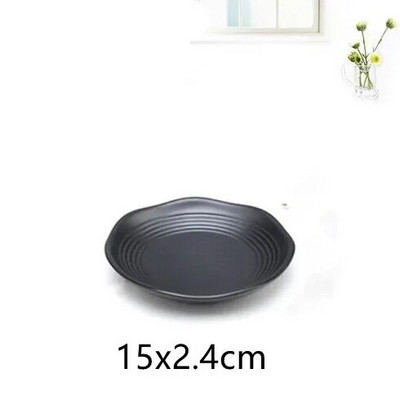 1бр черен меламин суши бар снек прибори барбекю бюфет ястие вино суши поднос с плодове кухненски консумативи