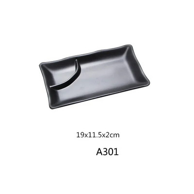 1бр черен меламин суши бар снек прибори барбекю бюфет ястие вино суши поднос с плодове кухненски консумативи