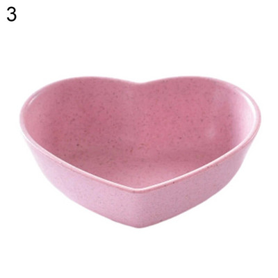Ястие с подправки от пшенична слама Цвете Сърце с кръгла форма Многофункционално ястие с подправки Снек Десертна чиния Чинийка Кухненски принадлежности Ново