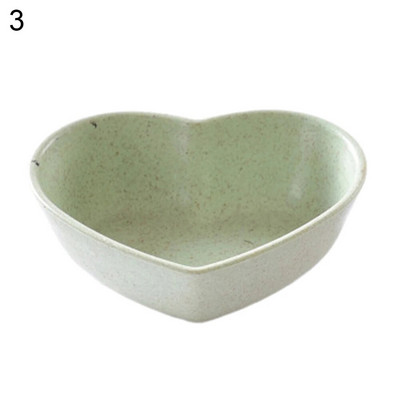 Ястие с подправки от пшенична слама Цвете Сърце с кръгла форма Многофункционално ястие с подправки Снек Десертна чиния Чинийка Кухненски принадлежности Ново