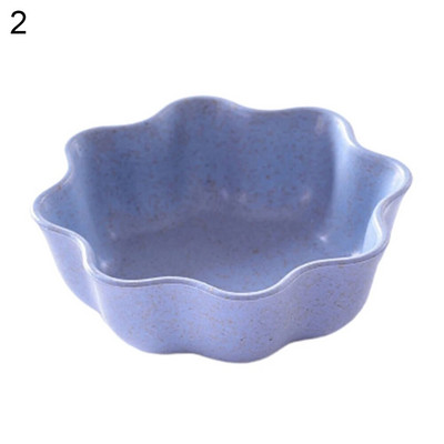 Ястие с подправки от пшенична слама Цвете Сърце с кръгла форма Многофункционално ястие с подправки Снек Десертна чиния Чинийка Кухненски принадлежности Ново