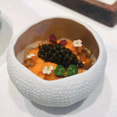 Creative high-end Restaurant Ceramic Sea Urchin Bowl Λευκό Ειδικού σχήματος κεραμικό μπολ Μοριακής κουζίνας Ξενοδοχείο Club Club Baipan
