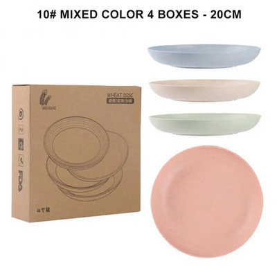 1/4 бр. чинии от пшенична слама леки нечупливи чинии за хранене в съдомиялна машина домакинска чиния за кнедли